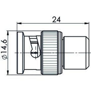 Telegärtner - Abschlusswiderstand BNC-Abschlußwiderstand (M) 100023617 50Ohm, 1W, 2.5GHz