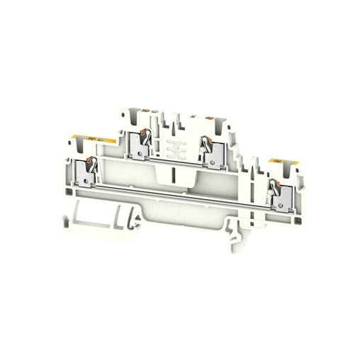 Weidmüller - Durchgangs-Reihenklemme Mehrstock-Reihenklemme A2T 1.5 KNX WT-YL PUSH IN, 1.5 mm² − 50 Stück