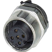 Phoenix Contact - Rundsteckverbinder, feldkonfektionierbar (Industriesteckverbinder) Wanddurchführung SACC-DSIV-F #1542622 Sensor-/Aktor − 60 Stück