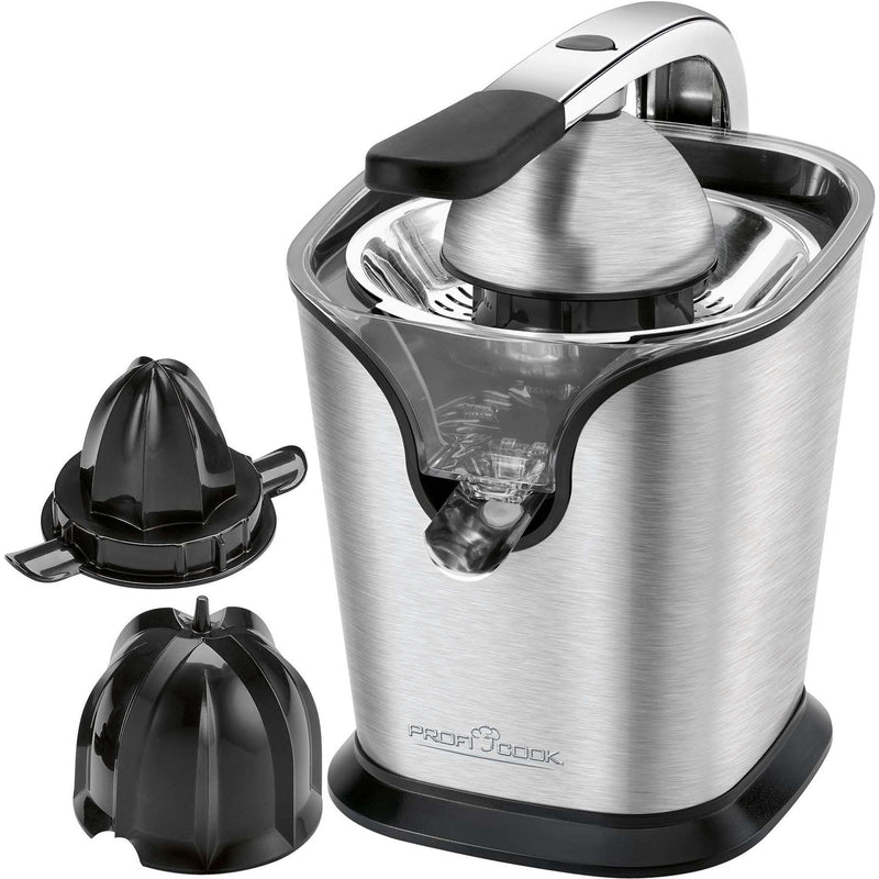 PROFICOOK - Saftpresse/Entsafter Zitruspresse PC-ZP1154 eds/sw Edelstahl-schwarz − 2 Stück