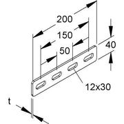 Niedax - Verbinder für Stiel/Profilschiene Längsverbinder VB 50 E5