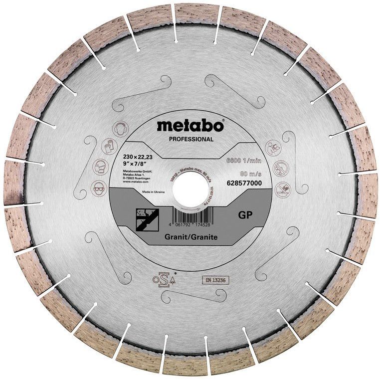 Metabowerke - Trenn-/Schleifscheibe Diamanttrennscheibe GP profess.628577000 230x22,23mm