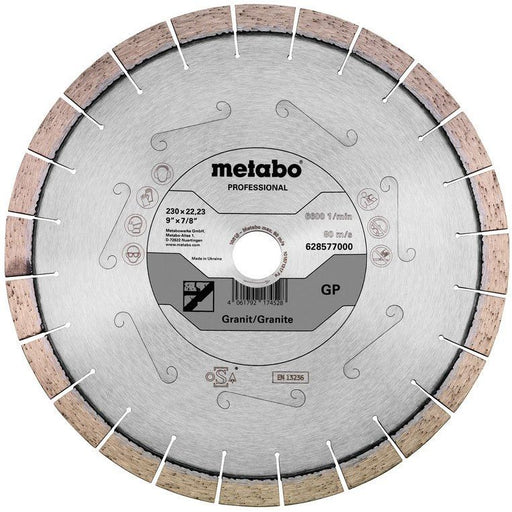 Metabowerke - Trenn-/Schleifscheibe Diamanttrennscheibe GP profess.628577000 230x22,23mm