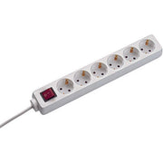 Bachmann - Mehrfachsteckdose Steckdosenleiste 6f. 381.244S m.Winkelstecker ws
