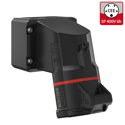 Walther Werke - CEE-Steckdose (IEC 60309) CEE NEO Wandsteckdose FW111506SK 16A 5P 6h IP54 − 5 Stück