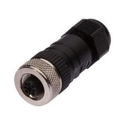 Ipf Electronic - Rundsteckverbinder, feldkonfektionierbar (Industriesteckverbinder) Kabeldose, gerade, VK003C25 Selbstkonfektionierb