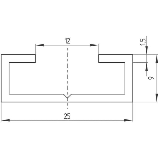 Schmersal - Taktiler Sensor Sicherheitsschaltleiste SE-AL10-1250