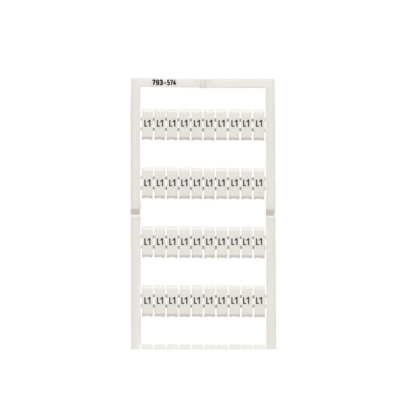 WAGO - Klemmenmarkierung WMB-Bezeichnungssystem 793-5574 W: L1 (100x) − 5 Stück
