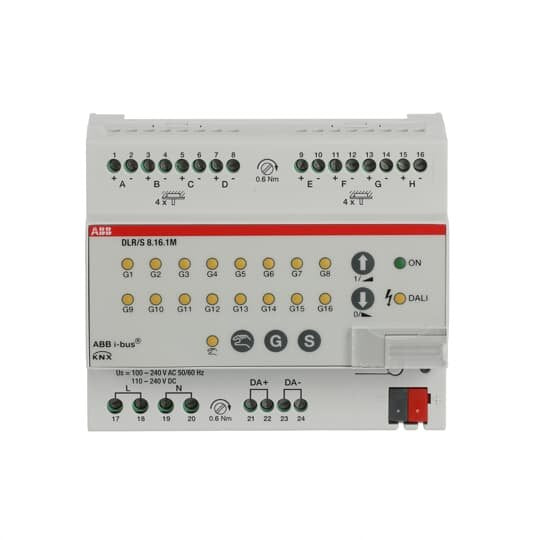 ABB Stotz S&J - Bussystem-Systemschnittstelle/Medien-Gateway DALI Lichtregler DLR/S8.16.1M 8-fach REG