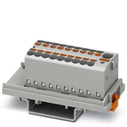 Phoenix Contact - Durchgangs-Reihenklemme Verteilerblock PTFIX4/18X1,5-NS35GY − 20 Stück