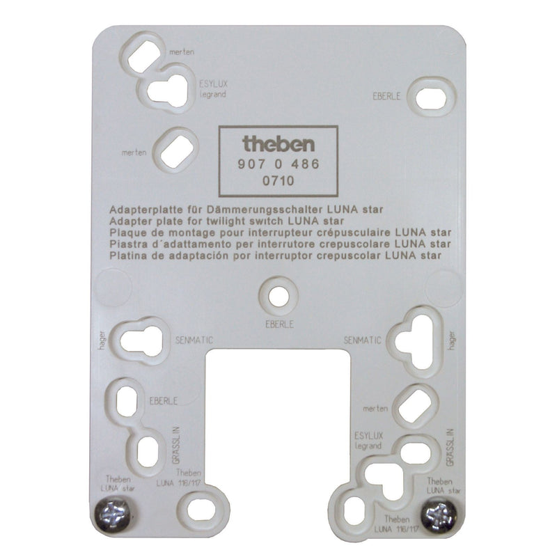 Theben - Abdeckung/Bedienelement für Installationsschalterprogramme Adapterplatte LUNA star für LUNA star