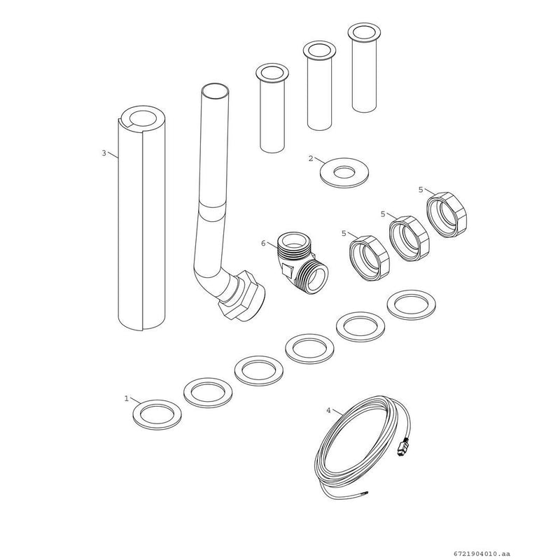 Bosch Thermotechnik - Zubehör/Ersatzteile für Warmwasserspeicher Anschluss-Set DHW-Kit f.Warmwasserspeicher