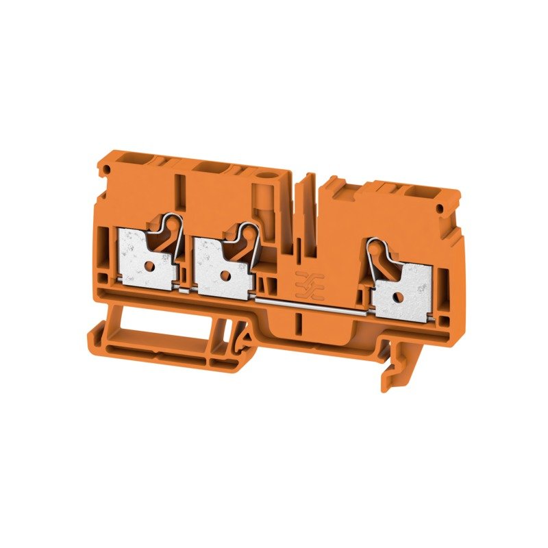 Weidmüller - Durchgangs-Reihenklemme Klemme A3C 6 OR PUSH IN, 6 mm² − 50 Stück