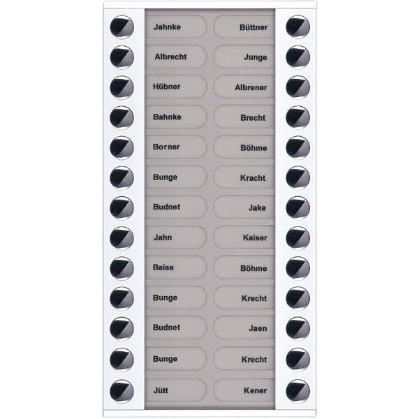 TCS Tür Control - Montageelement für Türstation Audioaußenstation 2-reihig PET26-WS/04 Erw.26 Tasten AP ws