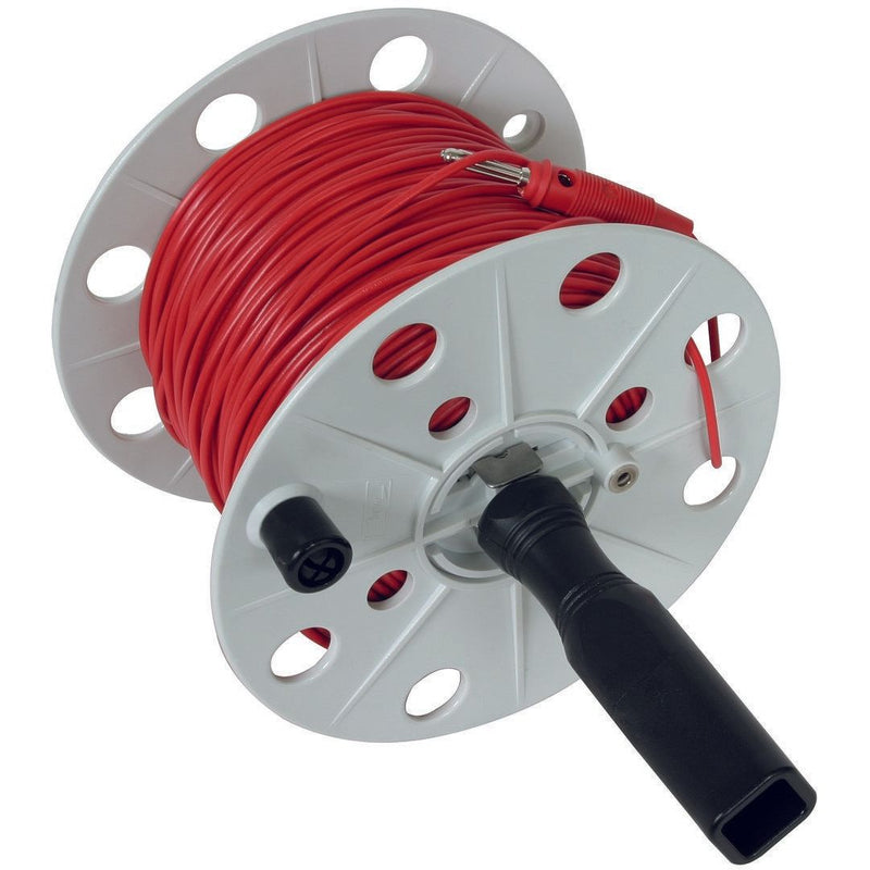 DEHN - Zubehör/Ersatzteile für Erdung und Blitzschutz Drahthaspel DHK80BSML0.75L100MRT 100m, 0,75qmm, rot