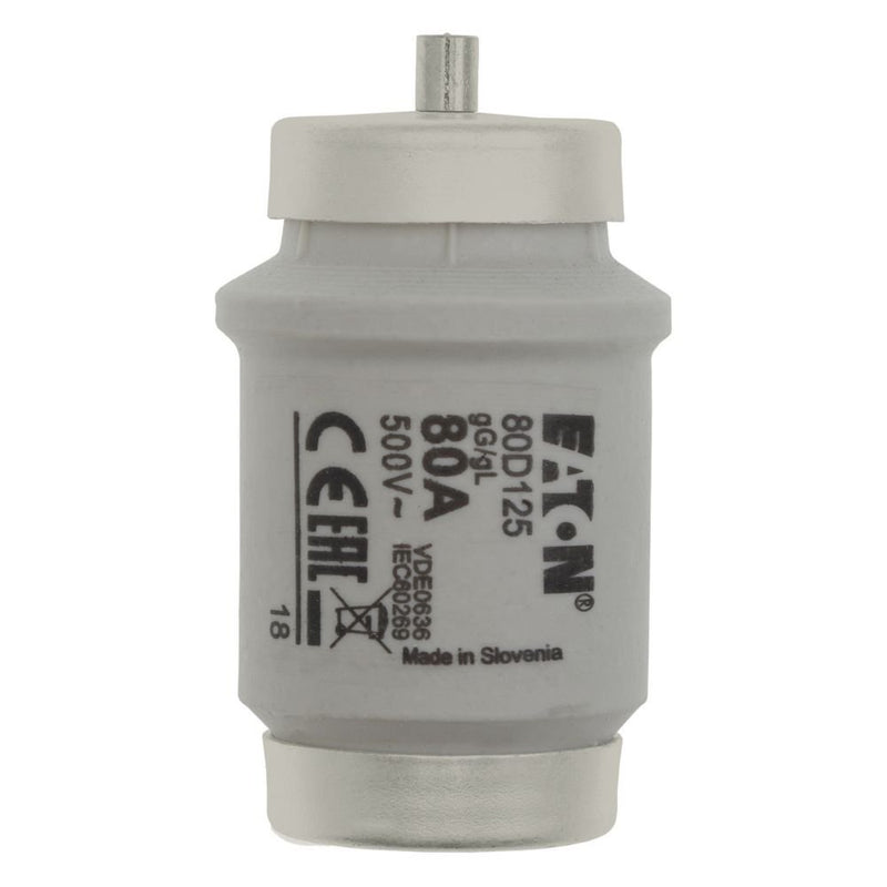 Eaton - D-Sicherungseinsatz Sicherungseinsatz Nieders. SICHERUNG-#80D125 80A AC 500V 50kA − 3 Stück