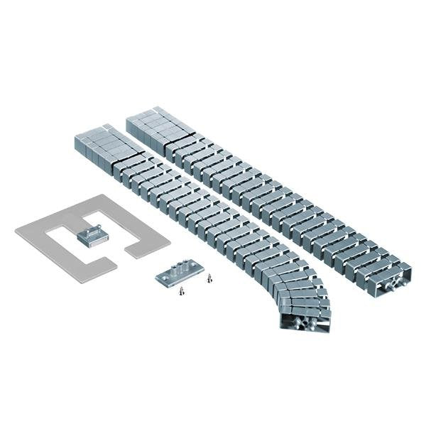 Bachmann - Kabelführung für Gehäuse/Schränke Kabelschlange Flex II Set 930.023 silber