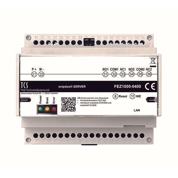 TCS Tür Control - Zusatzgerät für Türkommunikation snipdoo SERVER FEZ1000-0400 TCS IP Geräte