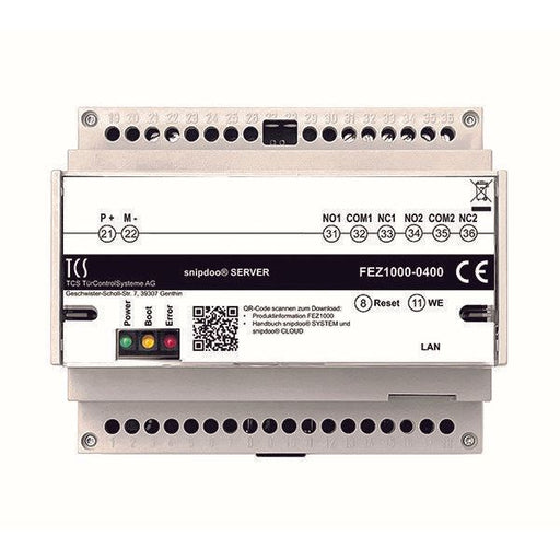 TCS Tür Control - Zusatzgerät für Türkommunikation snipdoo SERVER FEZ1000-0400 TCS IP Geräte