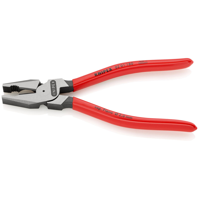Knipex - Kombizange Kraft-Kombizange 02 01 180 schwarz, 180mm