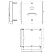 Grothe - Klingeldrücker Etagenplatte ETA 501 V2A AP V2A 501