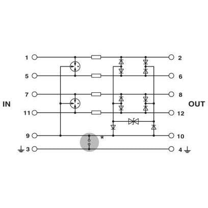 Phoenix Contact - Überspannungsableiter für Informations-/MSR-Technik Überspannungsschutzgerät PT 5-HF-24DC-ST