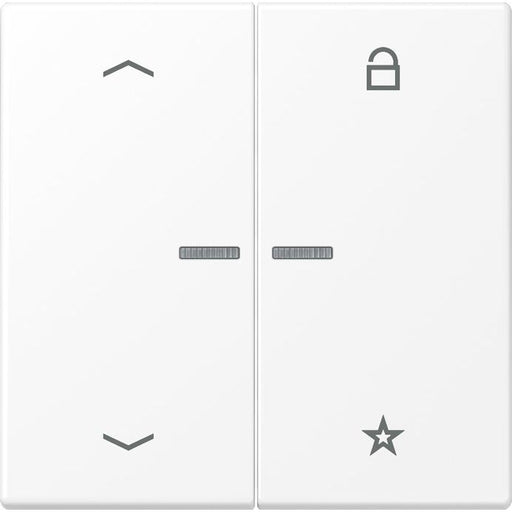 Jung - Bedienelement intelligent eNet Funk-Steuertaste FM LS 1701 P WWM schneeweiß matt − 1 Stück