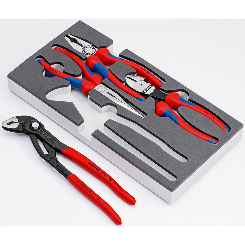 Knipex - Werkzeugset V15 Zangen-Set 00 20 01 V15 Schaumstoff. 4-tlg