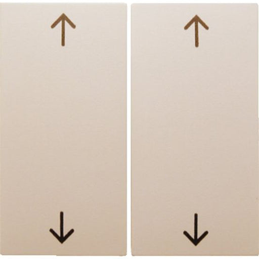 Berker - Abdeckung/Bedienelement für Installationsschalterprogramme Wippe ws/gl 16448982 Symbol Pfeil
