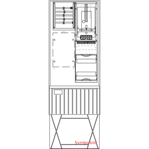 Elsta Mosdorfer - Zähler-Komplettschrank Zähleranschlusssäule ZS321.N4.24 A320 N4 1Z 3.HZ 24TE