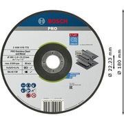 Bosch - Trenn-/Schleifscheibe PRO Stainless Steel and 2608619772 Metal Trennscheibe