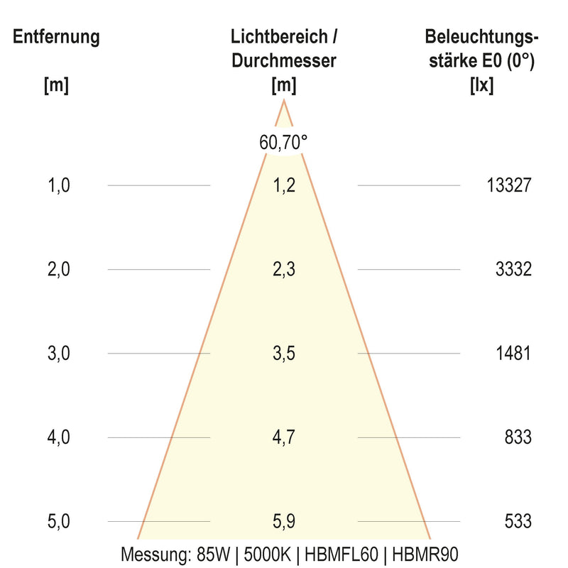 EVN Lichttechnik - Hallen-Reflektorleuchte LED-Hallenleuchte HBM6520025
