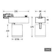 LTS Licht&Leuchten - Downlight/Strahler/Flutlicht LED-Stromschienenstrahler SCOUT205.930 #664733 930, DALI, ws