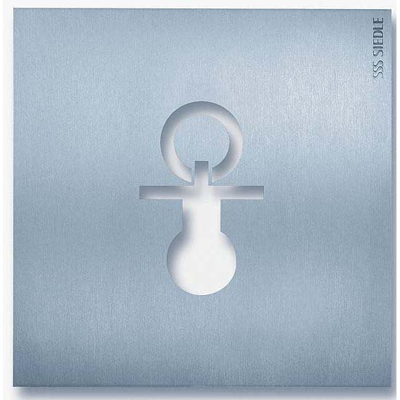 Siedle&Söhne - Kennzeichnungsmaterial Orientierungsschild OSP 0013 154x154mm Wickelraum
