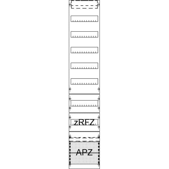 Striebel&John - Verteilerfeld für Installationsverteiler Verteilerfeld FV19A2R1 mit APZ, zRfZ1 9RE