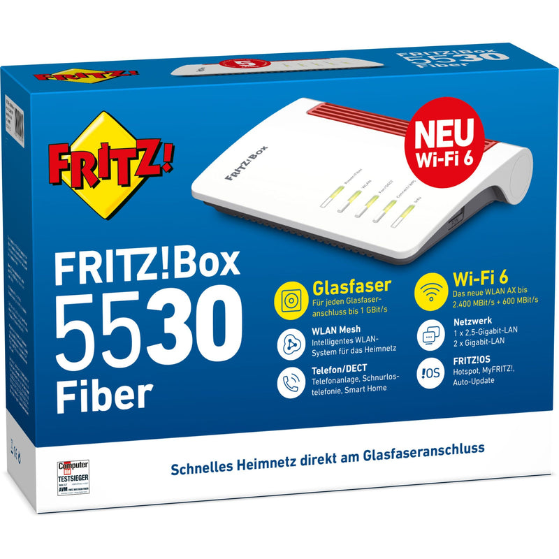 FRITZ - Netzwerk Router WLAN Router FRITZ!Box 5530 FIBER Wi-Fi 6