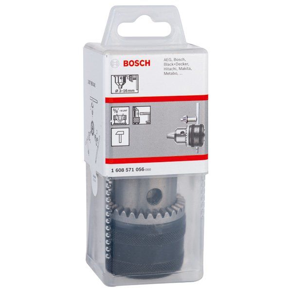 Bosch - Bohrfutter Zahnkranzbohrfutter bis 16 1608571056 mm, 5/8-Zoll 16 UN