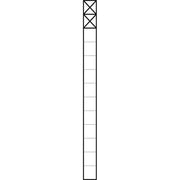 Siedle&Söhne - Kommunikations-Säule Kommunikations-Stele KS 613-2 SM 1,3m sil/met 2Mod