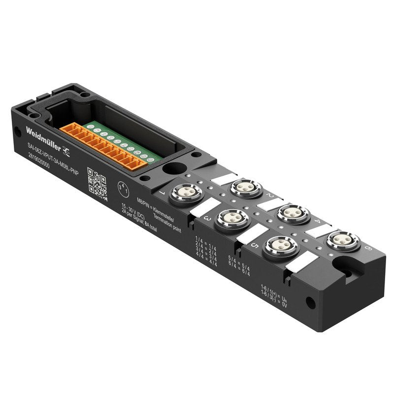 Weidmüller - Passiver Sensor-/Aktor-Verteiler (ohne Leitung) Sensor-/Aktor-Verteiler SAI06ZVPUT3AM08LPNP Komplett-Modul