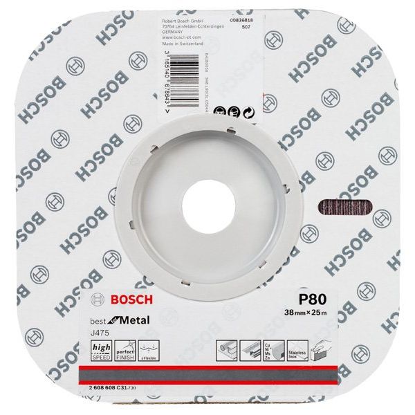 Bosch - Schleifpapier/Schleifvlies Schleifrolle J475 Best for 2608608C31 Metal