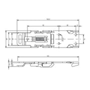 WAGO - Komponente für die Aufstellung/Anreihtechnik (Schaltschrank) Befestigungsadapter, 2789-1128 1,5mm, Carbonstahl − 500 Stück