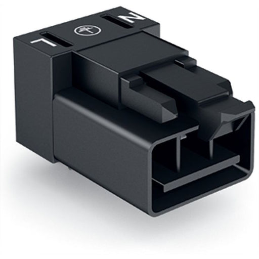 WAGO - Leiterplattensteckverbinder Stecker für Leiterplatten 890-813/011-000 3-polig,schwarz − 100 Stück