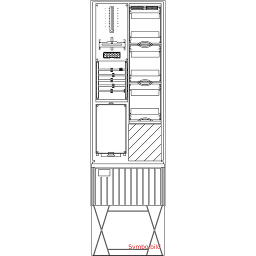 Elsta Mosdorfer - Zähler-Komplettschrank Zähleranschlusssäule ZS341.W1.24 A340 W1 1Z 3.HZ 24TE
