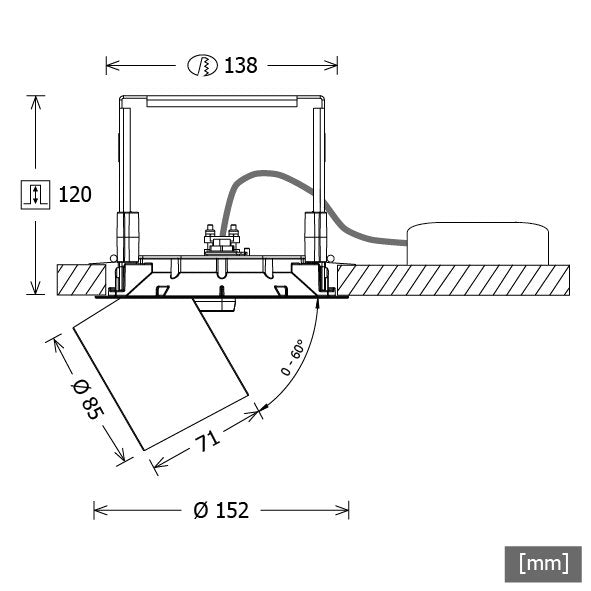 LTS Licht&Leuchten - Downlight/Strahler/Flutlicht LED-Einbaustrahler ORYOR203940.15DALIws 4000K DALI