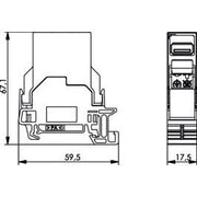 Telegärtner - Modularer Steckverbinder STX Tragschienen-Verbinder 100007441 mit USB-Kupplung 3.0