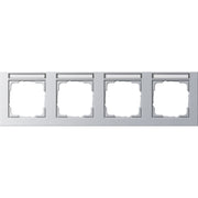 Gira - Abdeckrahmen 4f. alu 109425 waagerecht, bruchsi