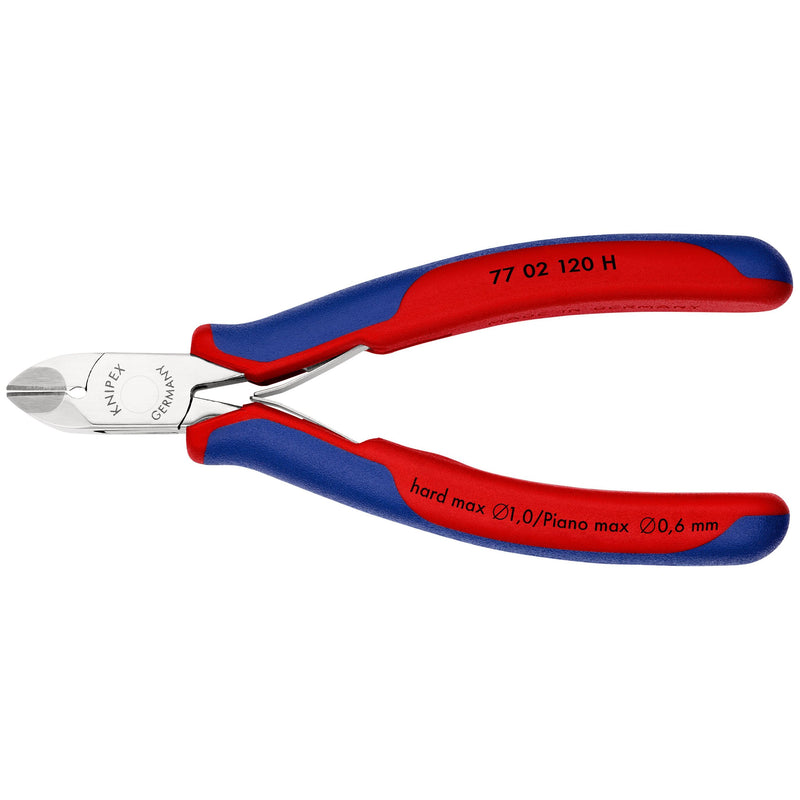 Knipex - Seitenschneider Elektronik-Seitenschneider 77 02 120 H mit Hülle, 120mm