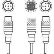Leuze - Konfektioniertes Sensor-Aktor-Kabel Verbindungsleitung K-YCN M12A-#50118184