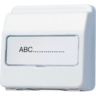 Jung - Abdeckrahmen Klappdeckel aws CD 554 KL WW hohe Ausführung