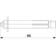 OBO Bettermann - Allzweckdübel Porenbetondübel PBD M6x10 86x10 − 25 Stück